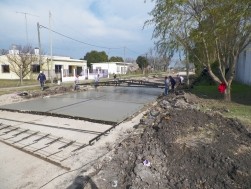 Avanza la obra de pavimentación en María Grande