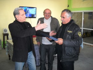 Solanas visitó el cuartel de Bomberos Voluntarios de Paraná.