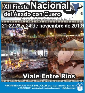 Se declaró oficialmente como Fiesta Nacional del Asado con Cuero