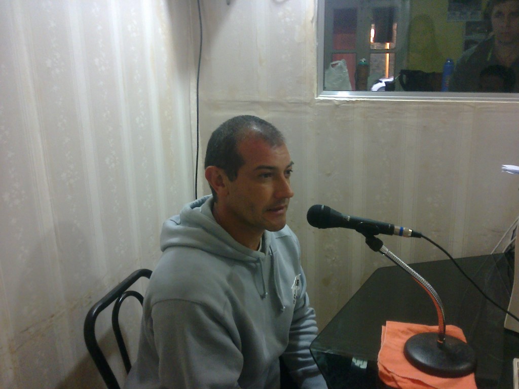 Alejandro Peralta Jefe del Cuerpo de Bomberos Voluntarios de Cerrito