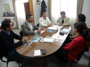 Reunión de autoridades del Servicio Penitenciario y de Educación.