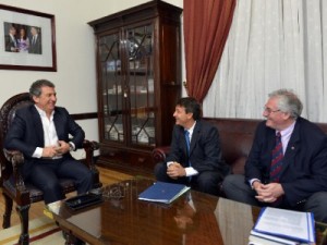 Urribarri recibió a Lara y Maín