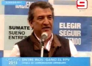 Urribarri habló en nombre de la lista oficialista.