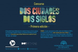 El artista paranaense residirá durante quince días en Miami.