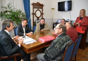 Reunión de trabajo en el Ministerio de Gobierno.
