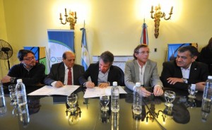 Urribarri y Mussi estuvieron en la ciudad.