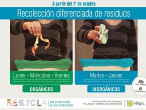 Villaguay pone en marcha esta semana el servicio de recolección diferencia de residuos.