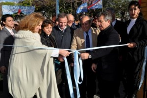 Inauguró obras en Santa Elena.