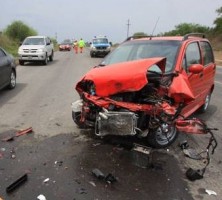 La automovilista, oriunda de Seguí, fue trasladada al hospital San Martín.