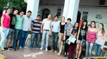 Los jóvenes de la Agrupación Bicentenario recordaron el Día de la Lealtad.