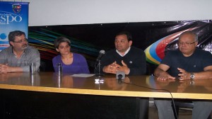 Andrés Spreafico, Silvana Avero, Iván Alanis y Rubén Zapata en el lanzamiento del evento.
