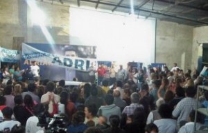 Fuertes agredeció a la militancia