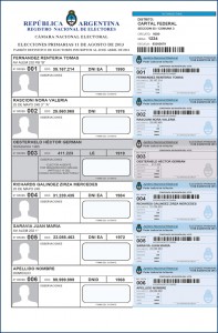 Los padrones poseen fotografias de los electores