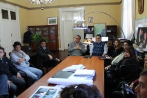Smaldone y García se reunieron con varios gremios.