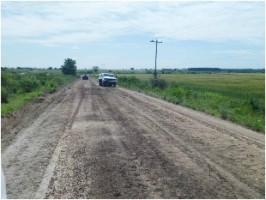 El Municipio realiza constantemente tareas de mantenimiento en caminos vecinales