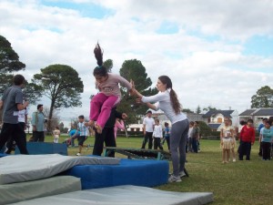 Demostración de gimnasia