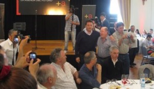 Busti participó del encuentro con Massa