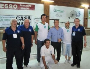 Urribarri en el encuentro argentino de bochas