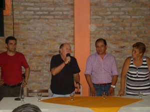 Busti participó del cierre de año junto a diversos dirigentes de Concordia.