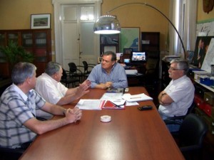 El ministro García recibió al intendente Urchueguía.