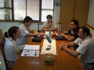 Blochinger fue a interiorizarse en el desarrollo del proyecto del Parque Industrial.