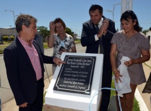 Inauguró el acceso que lleva el nombre de Néstor Kirchner en San Justo.