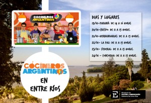 Cocineros Argentinos estarán en Hernandarias.