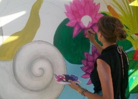 Joven vialense pintará murales gigantes en Roma.