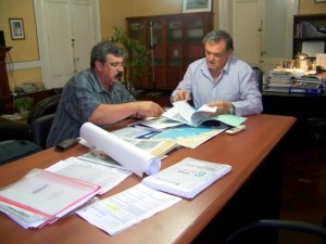 El ministro García recibió al intendente Murilla.