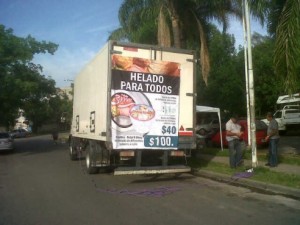 El camión estará en la Plaza San Martín.