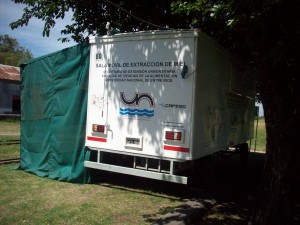 Sala de extracción para apicultores de Cerrito.