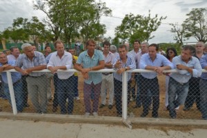 Urribarri y Carlos “Camau” Espínola recorrieron el predio.