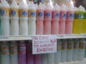 Contra la remarcación de precios. 