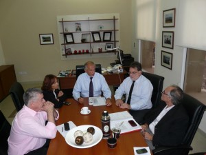 De la reunión participaron los Intendentes de La Paz y Feliciano