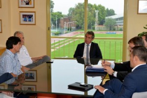Urribarri se reunió con las autoridades de la firma.