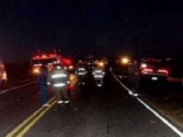 El conductor del rodado de carga está detenido.