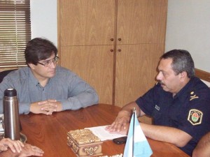 Lovera recibió a autoridades de la Jefatura Departamental 