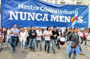 Militantes acompañaron a la Presidenta