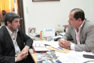 Fuertes se reunió con el Secretario del Gremio de Bancarios 