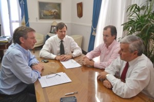 Encuentro entre Bahl, Lauritto, Bordet y Bahillo.