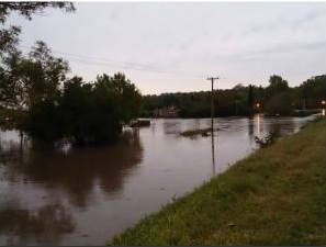 Desbordaron los arroyos.