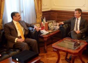 Urribarri se reunió con Almutairi.