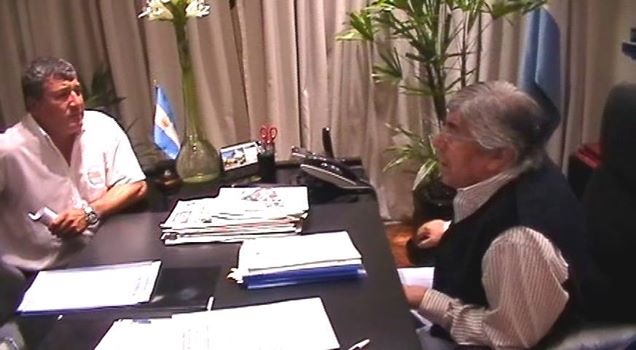 Moyano recibió a Hugo Vásquez