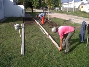 Veredas en calle Juan Pablo II