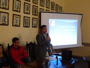 Haddad participó de la charla de técnica legislativa del Concejo Estudiantil.