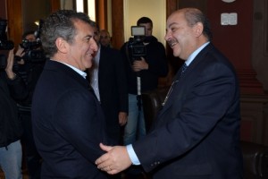 Fue recibido por estudiantes entrerrianos.