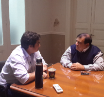 Smaldone se reunió con Martínez.