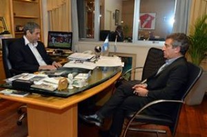Urribarri se reunió con el Intendente de Avellaneda