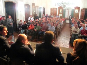 Maza recibió ayer a Busti Zavallo y los dirigentes del interior‏ .