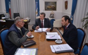 Bahl recibió al presidente de la junta y al senador Kramer.